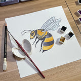 Honey Bee Insect Animal-Giclee Art Print #savethebees