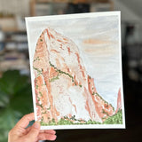 1/17/23 $17- Zion National Park - 8”x 10” Original Watercolor Painting Daily Challenge