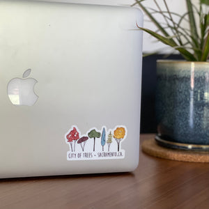 City of Trees- Sacramento CA- California Vinyl Sticker -3.25” Water Resistant
