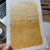 Raw Sienna Deep- Good Honey Handmade Artisan Watercolor Paint-Warm Earth Ochre Pure Pigment