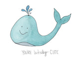 Whaley Cute- A2 Greeting Card