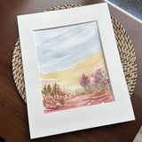 1/16/23 $16-Desert Bloom - 8”x 10” Original Watercolor Painting Daily Challenge