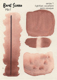 Burnt Sienna Dark- Good Honey Handmade Artisan Watercolor Paint-Orange Brown Earth Pure Pigment