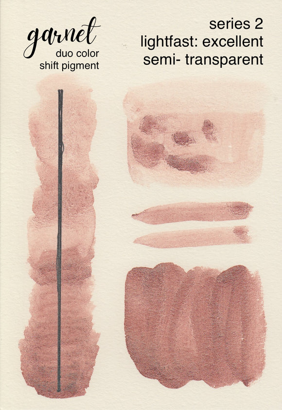 Garnet Duo Shimmer Metallic- Good Honey Handmade Artisan Watercolor Paint- Color shifting Pure Pigment