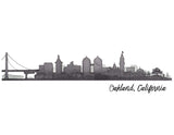 CIty Skyline- Oakland, CA Art Print